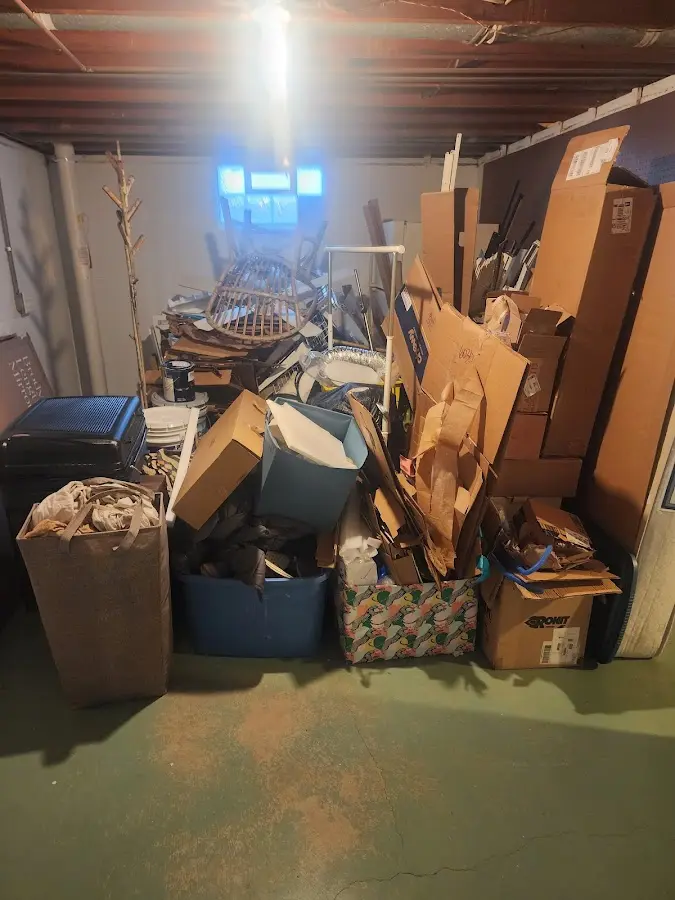 Roll-off dumpster container at job site for 20 Yard Dumpster Rental in Mount Juliet